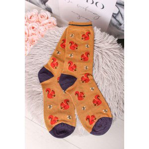 Žlté ponožky Squirrel Socks