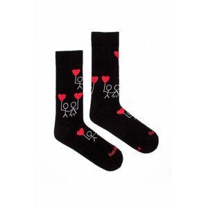 Čierne vzorované ponožky Frajeri