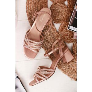 Ružovozlaté sandále Albisano