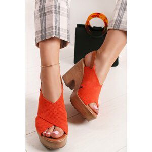 Oranžové sandále Hevia