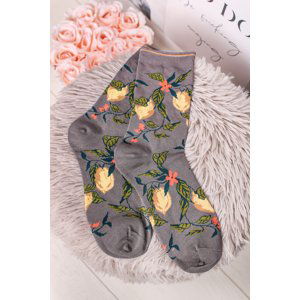 Žlto-sivé ponožky Frutta Socks