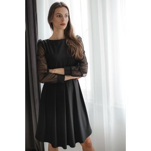 Čierne šaty L082