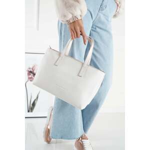 Biela shopper kabelka Marla