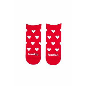 Červené členkové ponožky Láska