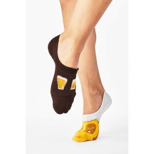 Žlto-hnedé balerínkové ponožky Craft Beer Noshow