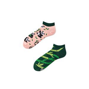 Ružovo-zelené členkové ponožky Sweet Panda Low