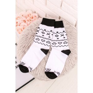Čierno-biele ponožky Čičmany