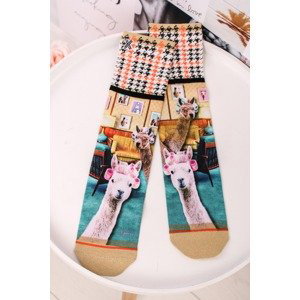 Dámske viacfarebné vzorované ponožky Beauties