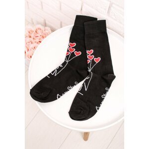 Čierne ponožky Balóny Lásky