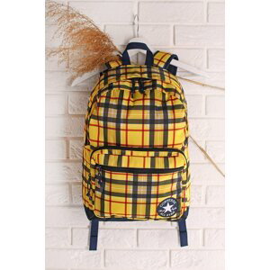 Žlto-modrý károvaný ruksak Go 2 Backpack