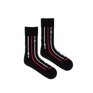 Čierne vzorované ponožky Na dosku