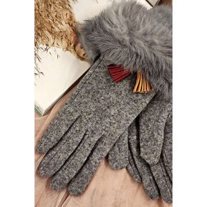 Sivé rukavice Polly