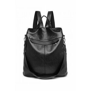 Čierny ruksak s ochranou proti krádeži Amber