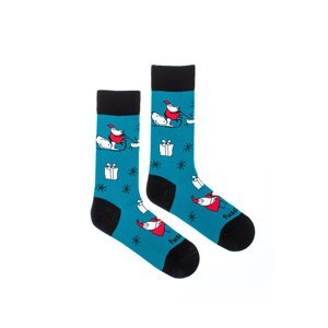 Modré ponožky Akčný Santa