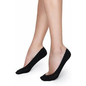 Čierne balerínkové ponožky Lux Line K21