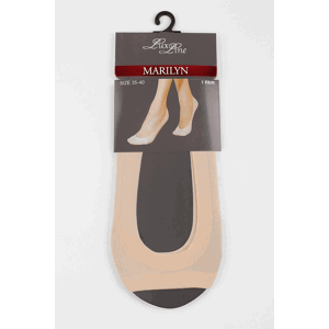 Telové balerínkové ponožky s otvorenou špičkou Lux Line Nf New