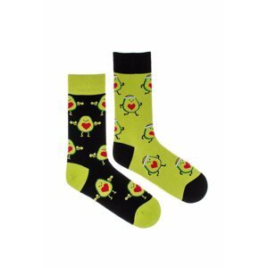 Zeleno-čierne ponožky Avocado