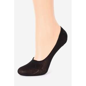 Čierne balerínkové ponožky Cotton Anti-Slip