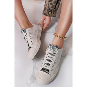 Smotanovo-čierne nízke tenisky Chuck Taylor All Star Digital Daze