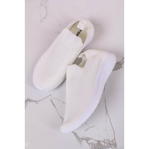 Biele slip-on tenisky Oxana