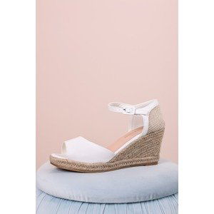 Biele platformové sandále Solange