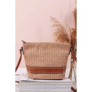 Béžovo-hnedá crossbody kabelka Luisa