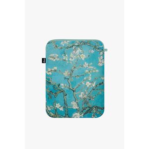 Modrý obojstranný obal na notebook Vincent van Gogh Almond Blossom