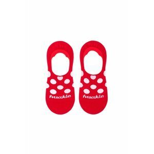 Červené bodkované členkové ponožky Ťapa Karkulka