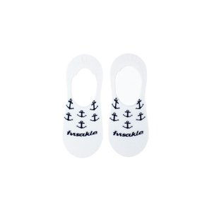 Biele vzorované ponožky Ťapa Kotva