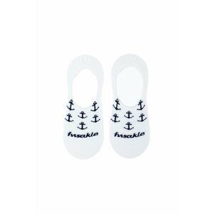 Biele vzorované ponožky Ťapa Kotva