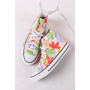 Viacfarebné kvetované vysoké tenisky Chuck Taylor All Star Floral Print