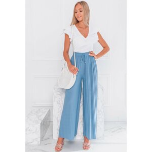 Svetlomodré culotte nohavice PLR085