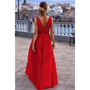 Červené dlhé šaty Agnes