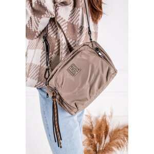 Svetlobéžová textilná crossbody kabelka 83399