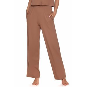 Hnedé bavlnené pyžamové nohavice SPO4317