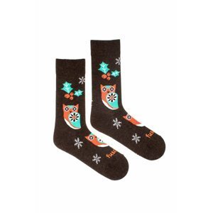 Viacfarebné vzorované ponožky Vyhúkanec nočný