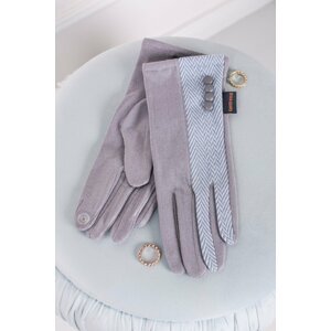 Sivé rukavice Cecille