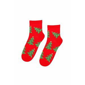 Červené vianočné ponožky 849