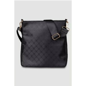 Čierna vzorovaná crossbody kabelka 914