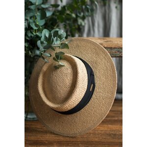 Čierno-béžový klobúk Vincent