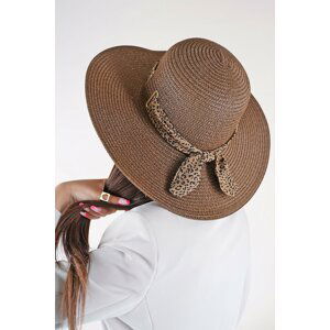 Hnedý klobúk Mathilde