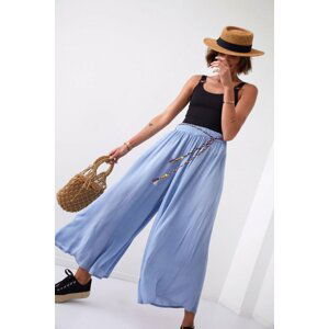 Svetlomodré culottes nohavice 81733