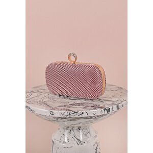 Zlato-ružová spoločenská clutch kabelka Rosa