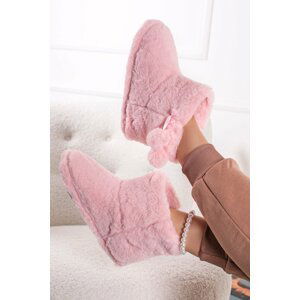 Ružové plyšové papuče Anastacia