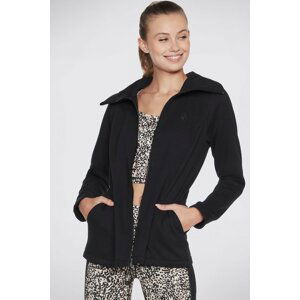 Smotanová mikina so zapínaním na zips Skechers Snuggle Jacket