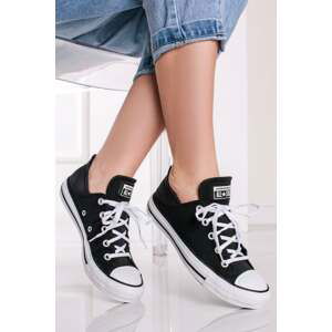 Čierne nízke tenisky Chuck Taylor All Star Crushed Heel Low Top Black