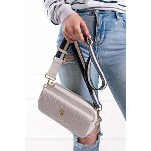 Biela crossbody kabelka TH Monogram Iconic Embossed Camera Bag