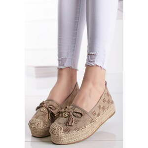 Hnedé platformové espadrilly Laurelle