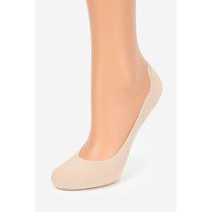 Svetlobéžové balerínkové ponožky so silikónovým pásikom Z30
