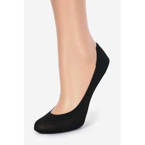 Čierne balerínkové ponožky Normal Cotton ABS